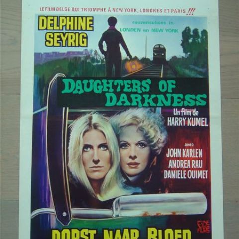 'Daughters of darkness' (director Harry Kumel-Delphine Seyrig) Belgian affichette